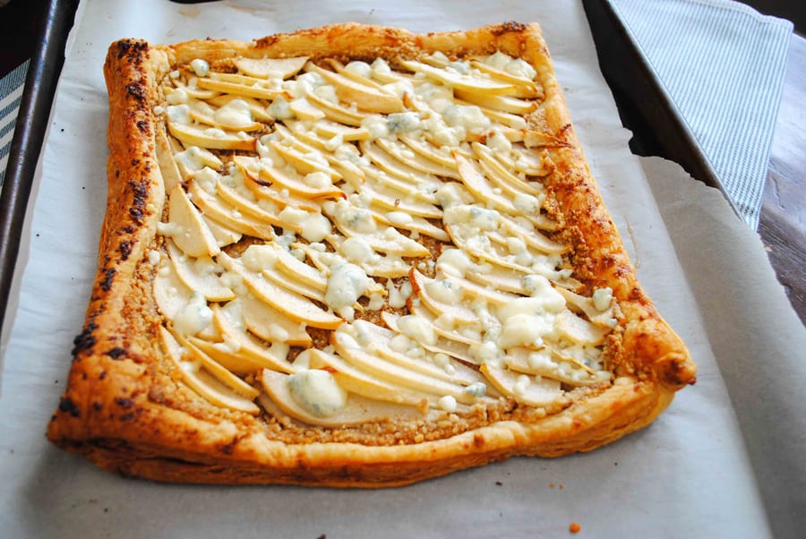 Pear Walnut & Blue Cheese Tart